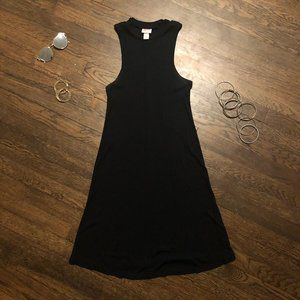 LIKE NEW - black high neck tank dress